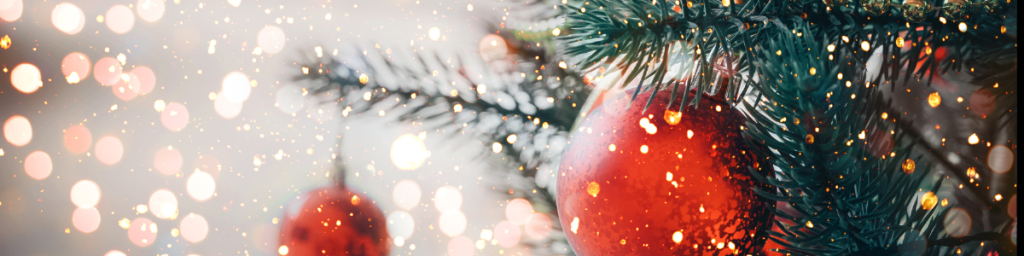 A Christmas Ornament on a Christmas Tree