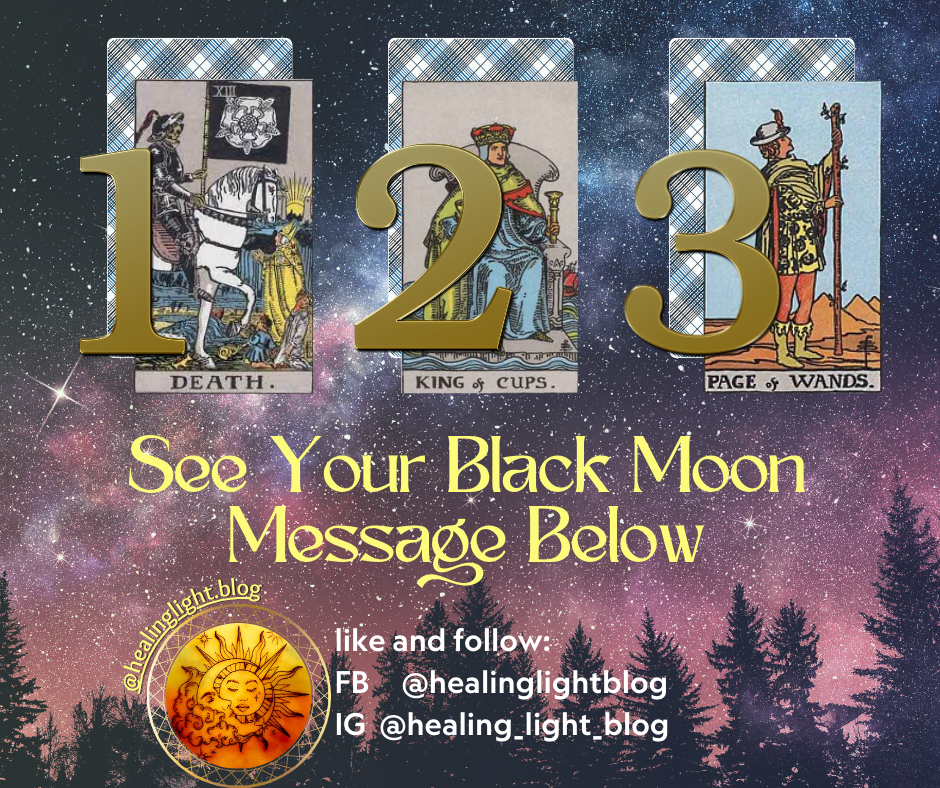 Three Tarot Cards:  Death, King of Cups and Page of Wands