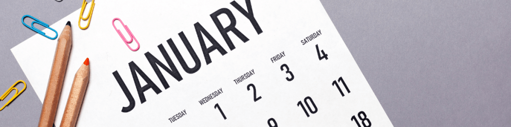 Calendar Page for the month of January 2025
