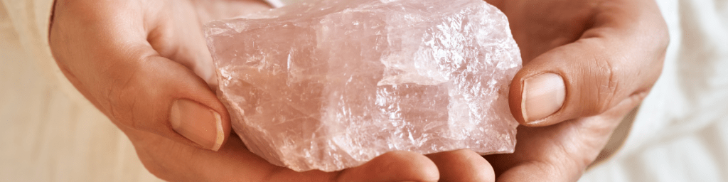 Rose Quartz, a Stone of love and healing.  #crystals #rosequartz