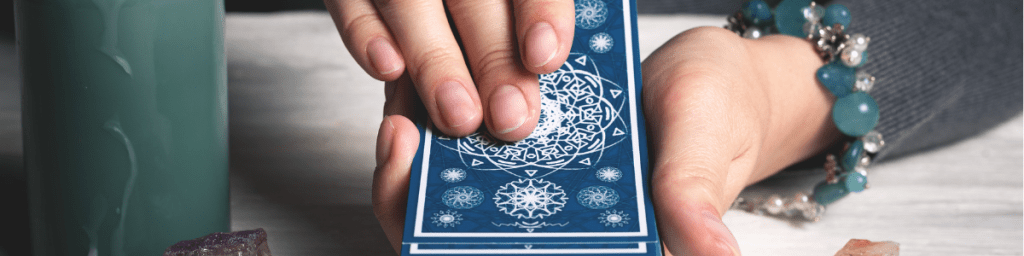 Tarot card reading - single card draw.
